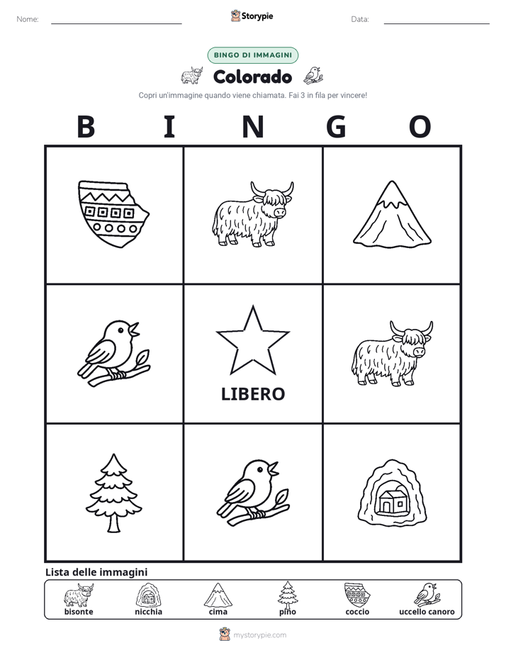 Bingo delle Immagini