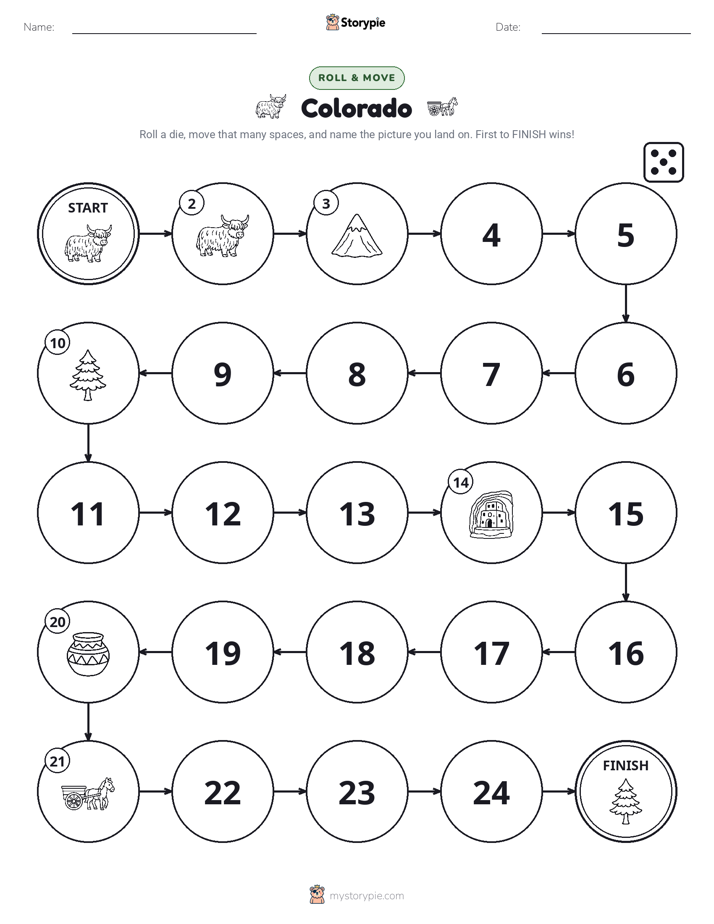 Roll & Move Game