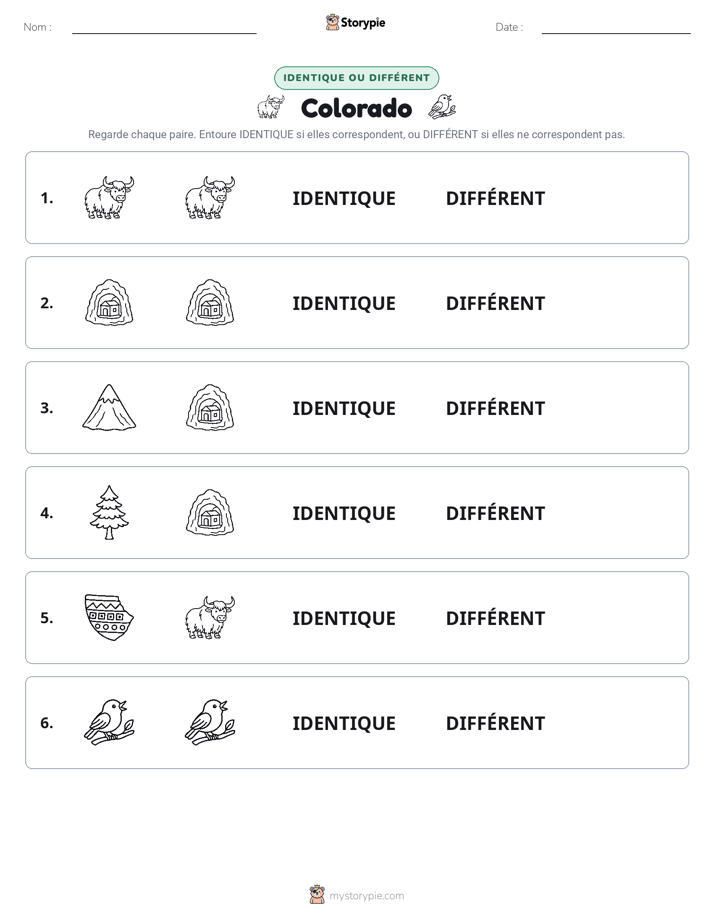 Identique ou Différent