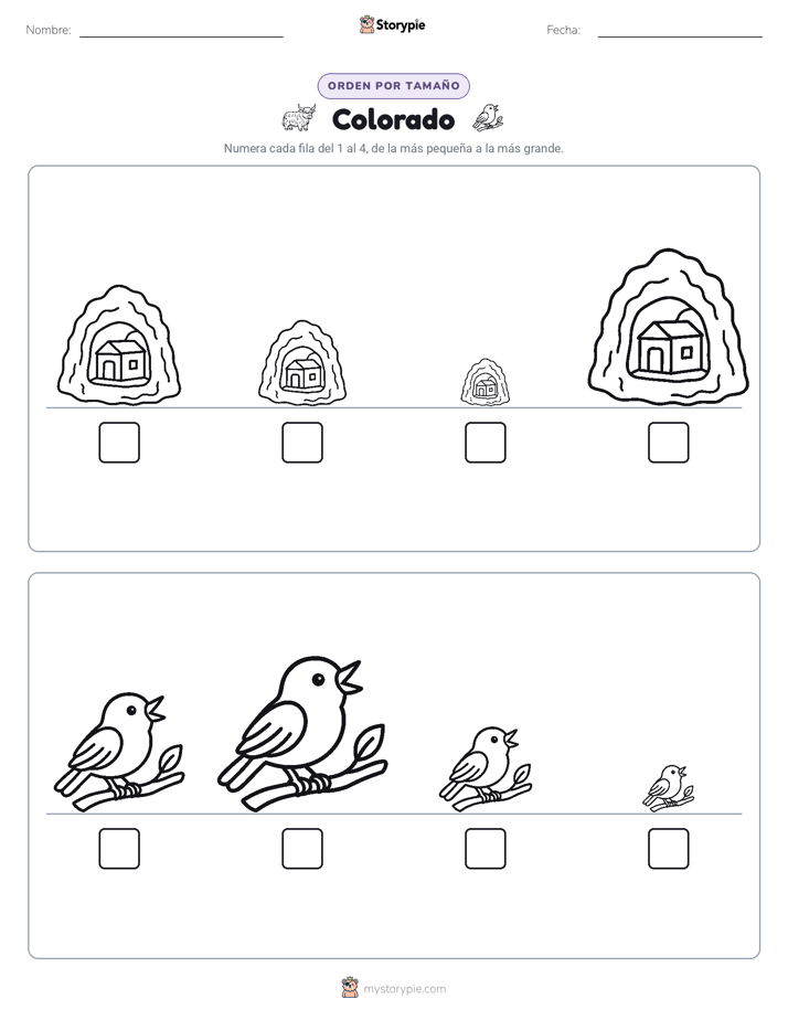 Orden de Tamaños
