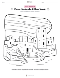 Anteprima della scheda stampabile di Parco Nazionale di Mesa Verde