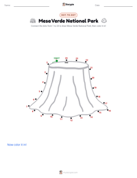 Mesa Verde National Park printable worksheet preview