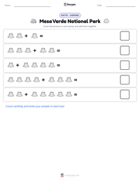 Mesa Verde National Park printable worksheet preview