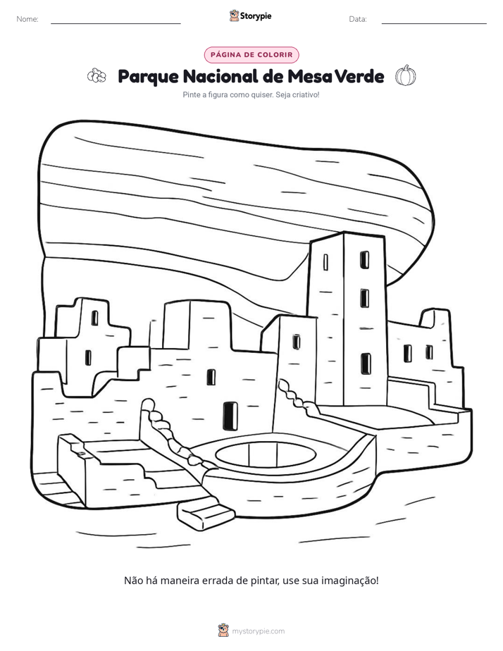 Página para colorir