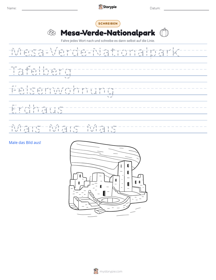 Schreibübung
