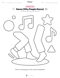 Dance (Why People Dance) coloring page for kids