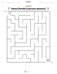 Anteprima della scheda stampabile di Danza (Perché le persone danzano)