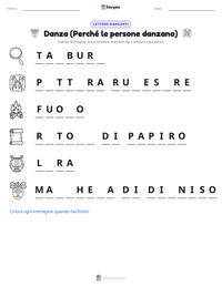 Anteprima della scheda stampabile di Danza (Perché le persone danzano)