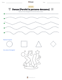 Anteprima della scheda stampabile di Danza (Perché le persone danzano)