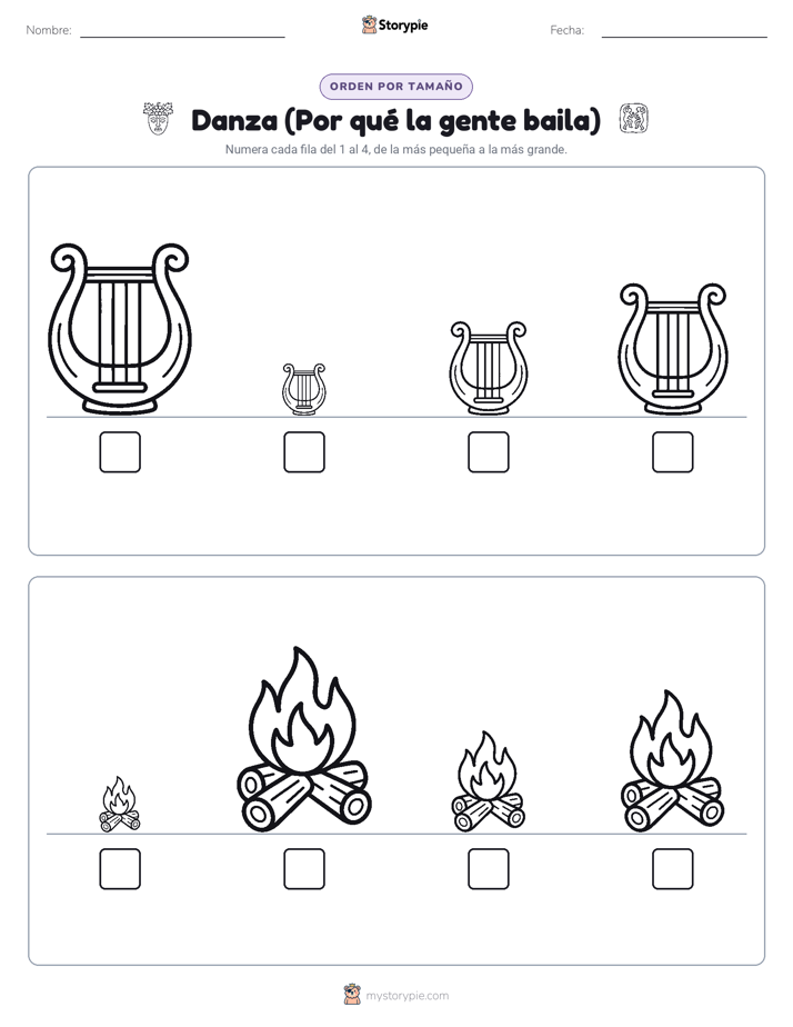Orden de Tamaños