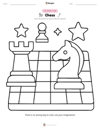 Chess printable worksheet preview