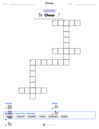 Chess printable worksheet preview