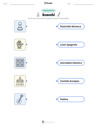 Scheda stampabile di Scacchi per bambini