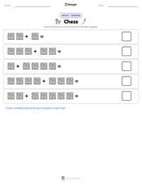 Chess printable worksheet preview