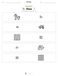 Chess printable worksheet preview