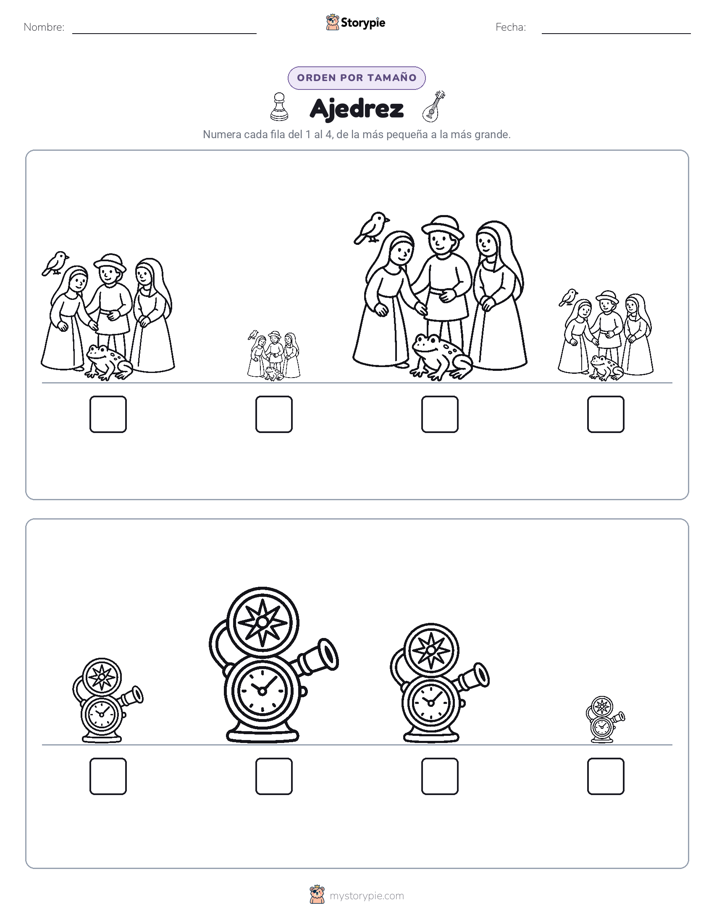 Orden de Tamaños