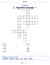 Figurative Language printable worksheet preview