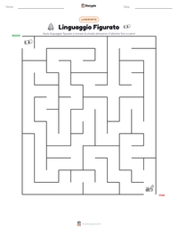 Anteprima della scheda stampabile di Linguaggio Figurato