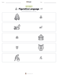 Figurative Language printable worksheet preview