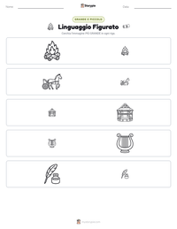 Anteprima della scheda stampabile di Linguaggio Figurato