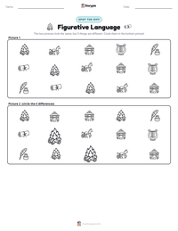 Figurative Language printable worksheet preview