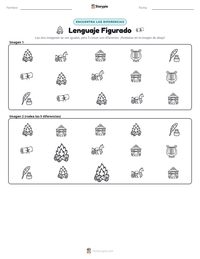Vista previa de la hoja de trabajo imprimible de Lenguaje Figurado