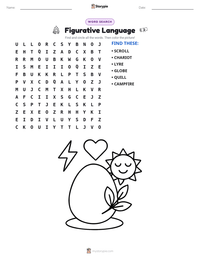 Figurative Language printable worksheet preview