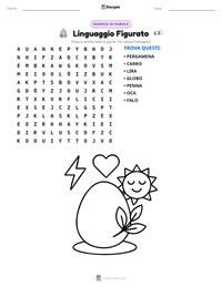 Anteprima della scheda stampabile di Linguaggio Figurato