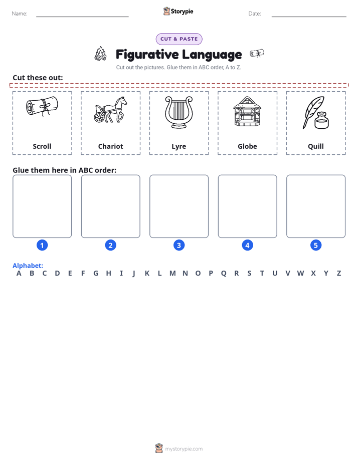 Cut & Paste Alphabet