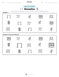 Anteprima della scheda stampabile di Ginnastica