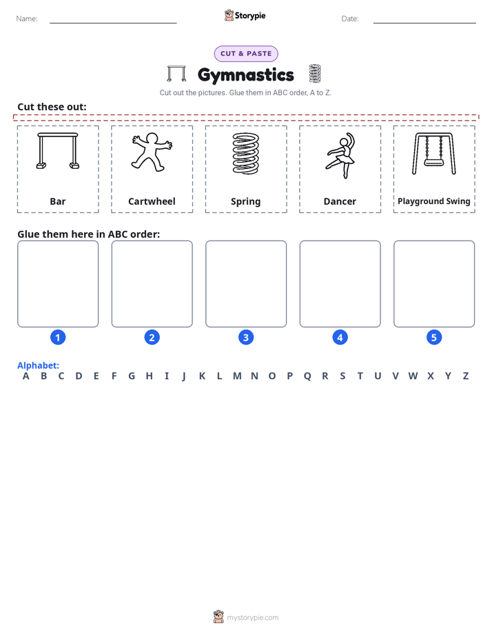 Cut & Paste Alphabet