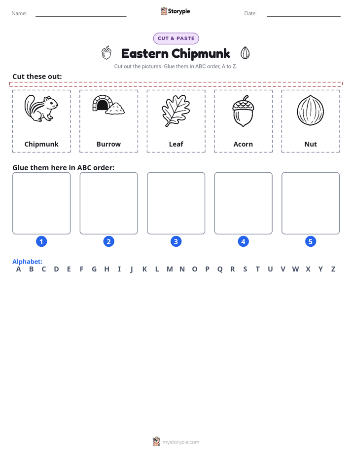 Cut & Paste Alphabet