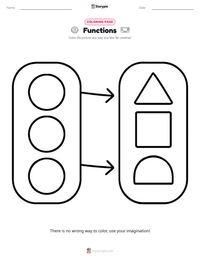 Functions coloring page for kids