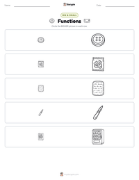 Functions printable worksheet preview