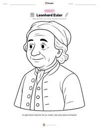 Leonhard Euler druckbare Arbeitsblatt Vorschau