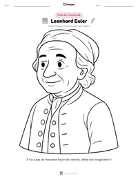 Aperçu de la feuille de travail imprimable Leonhard Euler