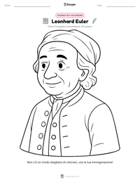 Anteprima della scheda stampabile di Leonhard Euler