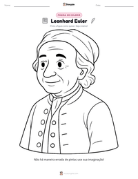 Prévia da folha de atividades imprimível Leonhard Euler