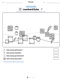 Leonhard Euler printable worksheet preview