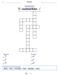 Prabaca lembar kerja cetak Leonhard Euler
