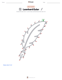 Leonhard Euler printable worksheet preview