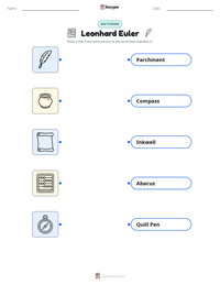Leonhard Euler printable worksheet preview