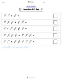 Leonhard Euler printable worksheet preview