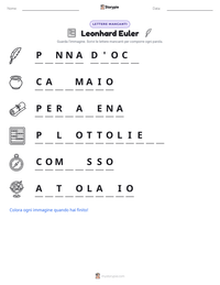 Anteprima della scheda stampabile di Leonhard Euler