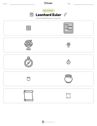 Leonhard Euler printable worksheet preview