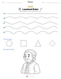 Leonhard Euler printable worksheet preview