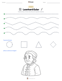 Vista previa de la hoja de trabajo imprimible de Leonhard Euler