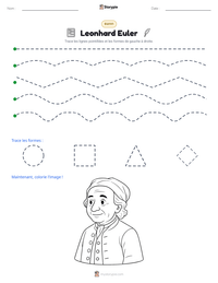 Aperçu de la feuille de travail imprimable Leonhard Euler