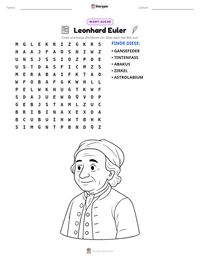 Leonhard Euler druckbare Arbeitsblatt Vorschau