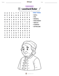 Leonhard Euler printable worksheet preview